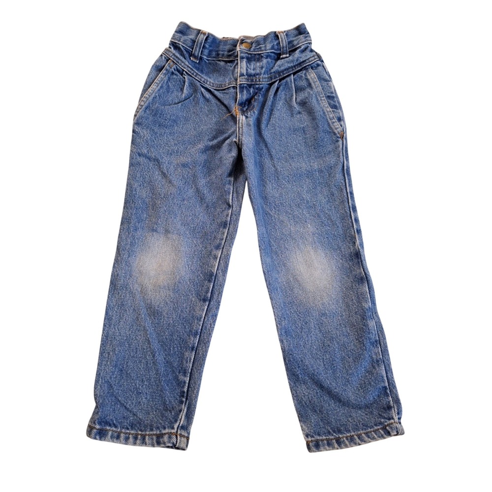 Cascade Kids Vintage Western Jeans Yoke Front 80s Distressed Retro 4